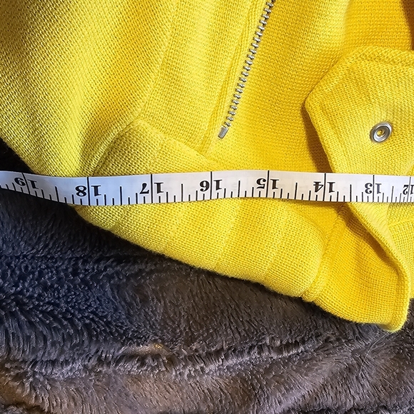 Lauren Ralph Lauren Moto-Style 100% Cotton Sweater Jacket - Size 2X - Picture 6 of 13